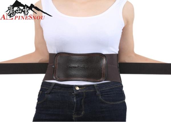 Cuir chaud médical réglable de ceinture de soutien de taille unisexe