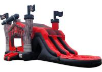 Corrediça Bouncy de salto inflável do castelo da corrediça do leão-de-chácara do navio de Jumper Bouncer House Inflatable Pirate das crianças combinado
