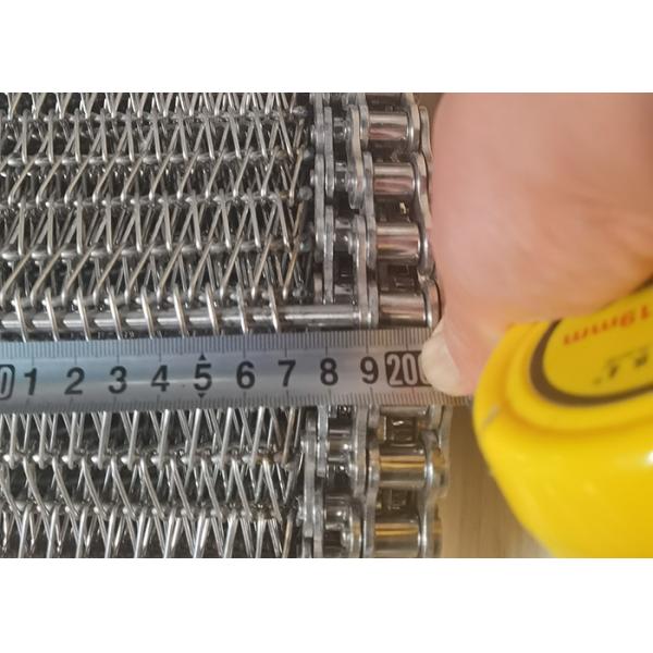Коммерчески звено цепи 1.5mm Ss конвейерная лента ячеистой сети для печениь обломоков мозоли