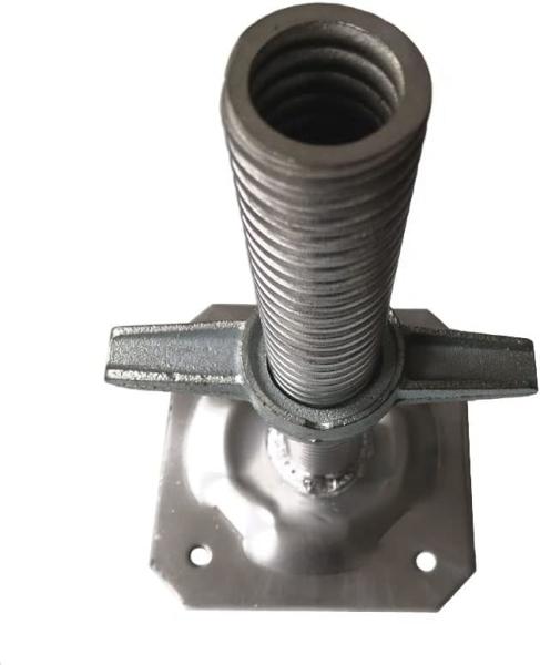 Placas de base ajustáveis Brackets Post Holders Solid Hollow Screw Ladder Tipo Escavadeira Móvel Jack Base