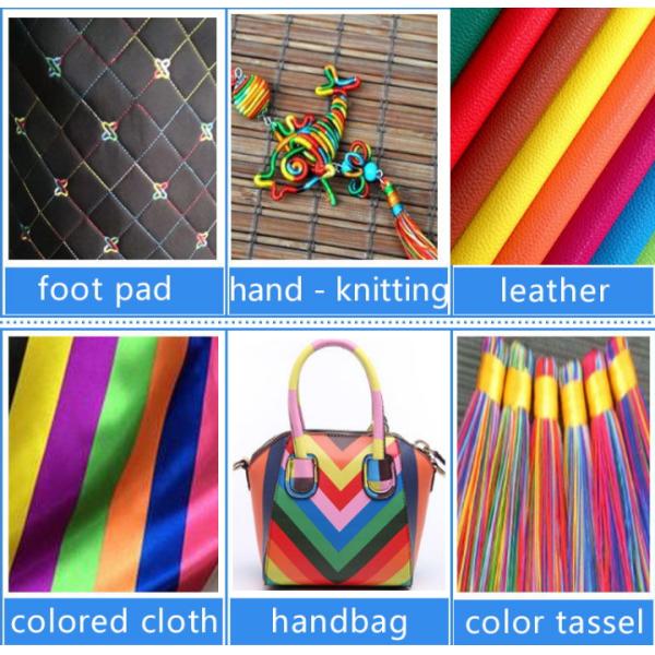 Leather Accessories 1mm 150D Leather Waxing Thread and Durable for 50m Rainbow Color