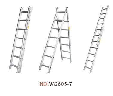 Silver 4.08m 18 Step Foldable Extension Ladder