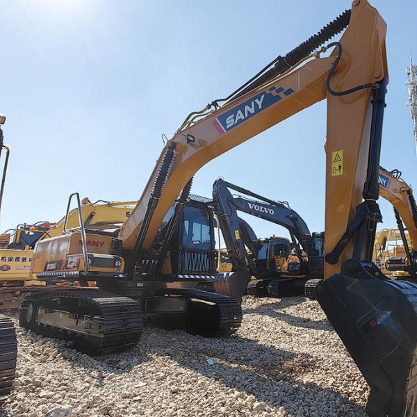 Middle Size SY205 Used SANY Excavators 118kw Rated Power Mitsubishi 4M50 Engine