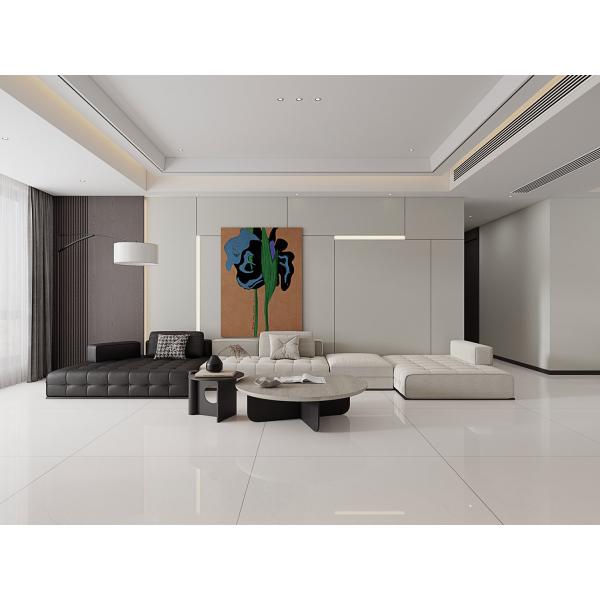 Plaque de pierre sintrée polie beige 1200x1200 mm pour les comptoirs