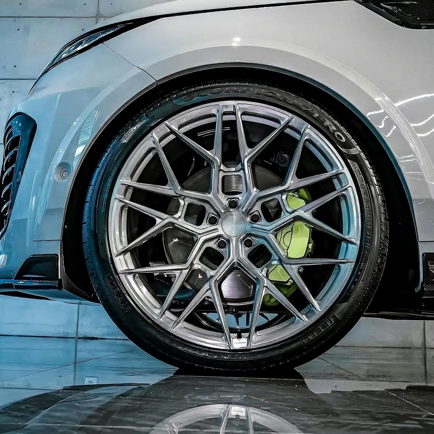 Forged Alloy Rim 20 Inch 5x114.3 6061-T6 Aluminum Alloy Brushed Silver Concave for Nissan 370Z Bespoke Design Custom Fitment