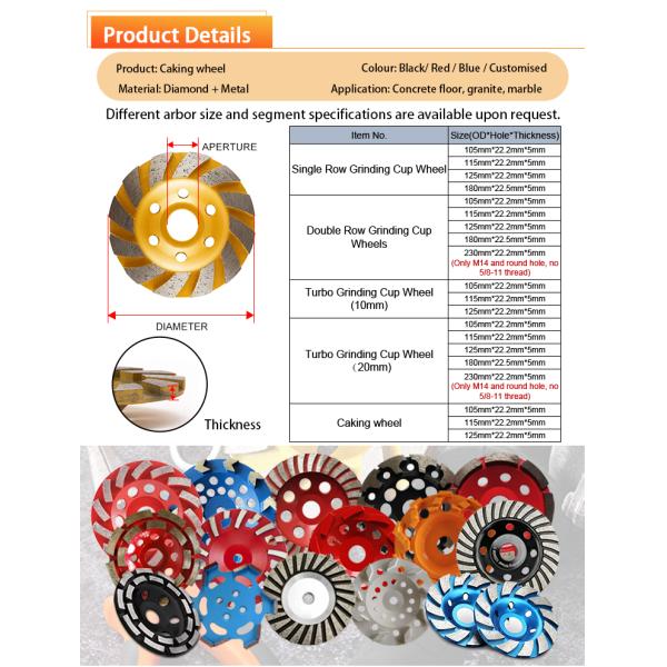 4 дюймовые бриллиантовые бриллиантовые пластины Дисковое колесо для дрессировки мельницы в M14 или 5/8 