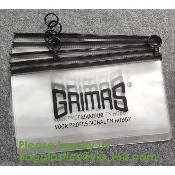Zipper Pvc Zipper Bags For Make-up Brushes Sets,Eco Friendly clear plastic EVA PVC black zipper Cosmetic Bag eco frinedl