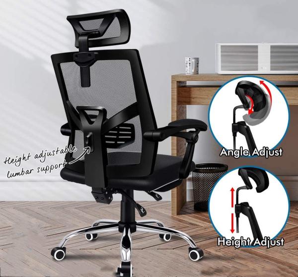 Staff Backrest Lifting Rotary Staff Office Chair Explosion Proof Steel Feet