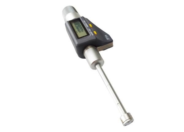 Calibrador de agujero de tres puntos de 10-12 mm con grado de protección IP54, varilla de extensión de 100 mm y resolución de 0,001 mm