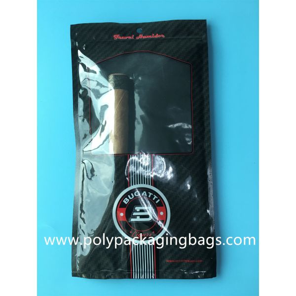 Classic Black 4-6 Cigar Humidor Bags / General Zipper Plastic Moisturizing Bag