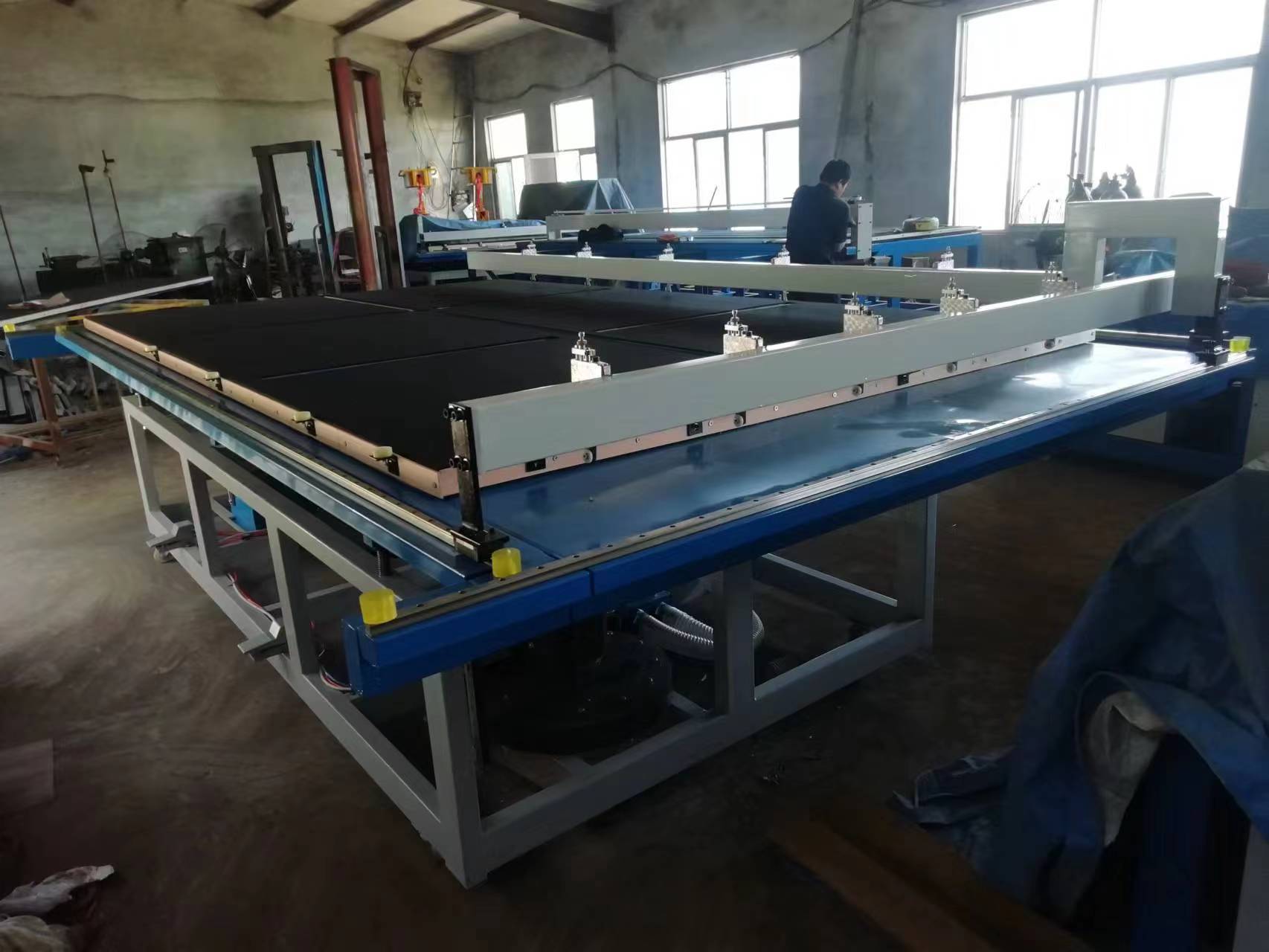 Effort-saving Air-float Glass Cutting Table With Tilting Mechanism For Easy Loading