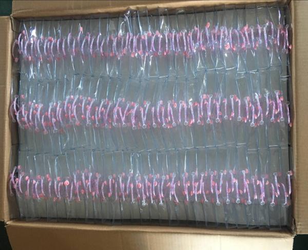 SCCP BPA PVC Button Bag , ISO9000 Clear PVC Cosmetic Bag Portable case