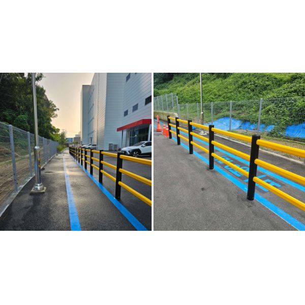 Flexible Pedestrian Barrier  Anti-Collision Guardrails Warehouse Safety Barrier Traffic Guardrails