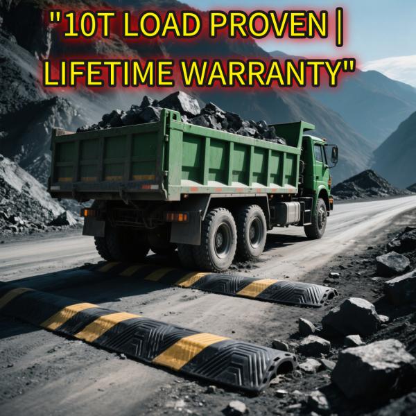 CE/ISO Certified Speed Bump Kit Weatherproof Rubber Traffic Calming Device for Warehouse/School Zone