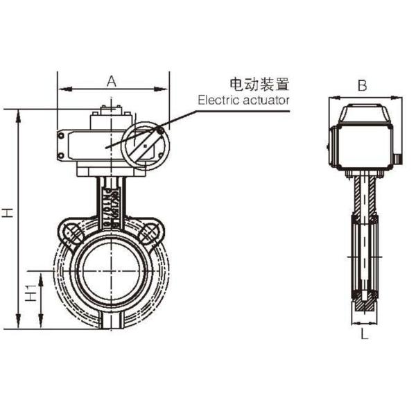 Стиль PTFE вафли выровнял клапан-бабочку Ggg40 Ptfe выровнял клапан-бабочку DN80 PN10 с мягким Backrest