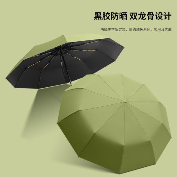 Transparency Crystal Mechanical Handle Umbrella 105cm Open Diameter Automatic Open Style