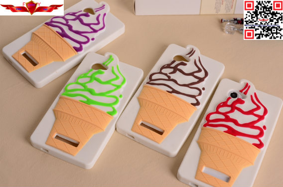 New Fashion Design Brand New Ice Cream Silicone Cover Case For Lenovo A880 Multi Color