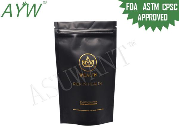 Perfuradores de empacotamento comestíveis da marijuana médica opaca, sacos da prova do odor para o empacotamento do concentrado do Weed