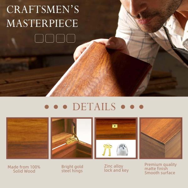 Ящик для хранения Eco дружелюбный Lockable деревянный