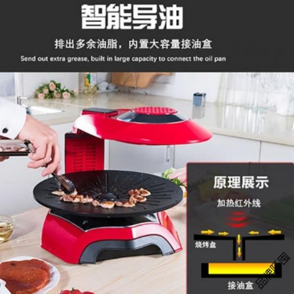 Благополучие Ротиссери гриль кастрюля без курильщика гриль стальной материала инфракрасный луч пекарня