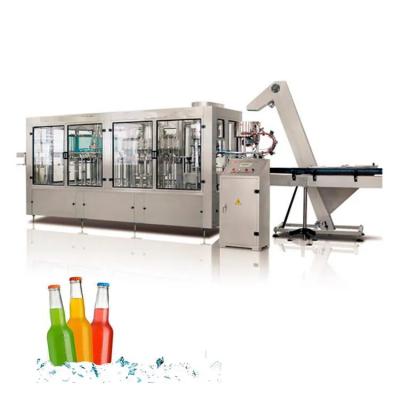 Máquina de enchimento de líquido em garrafas de vidro Linha automática de produção de água espumante