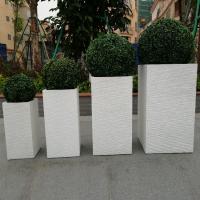 Boîte à fleurs en fibre d'argile pour jardin