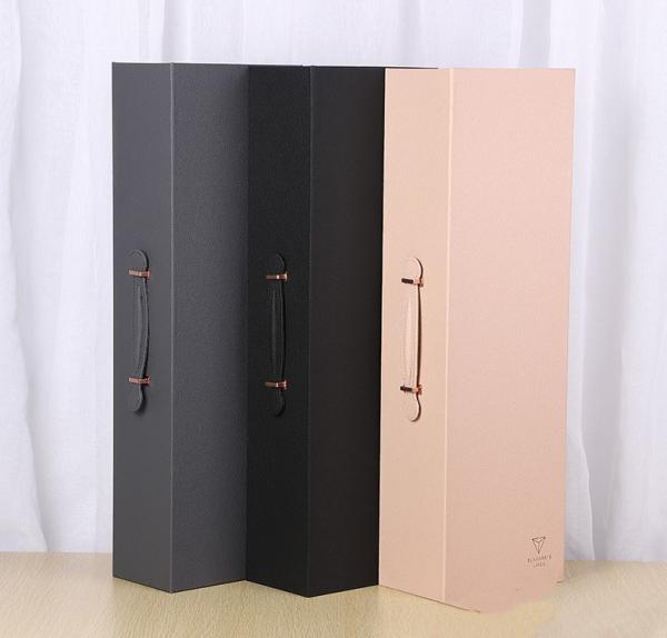 Portable Leather Gift Box Red Wine Packaging Box Valentine'S Day Rectangular Flower Box