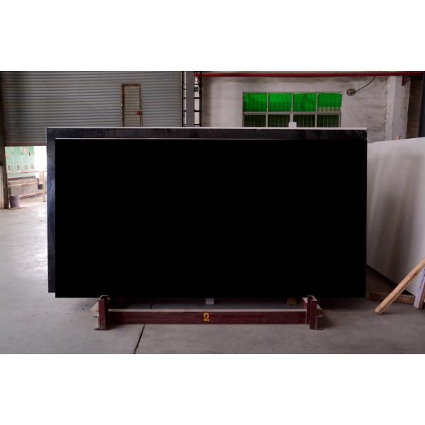 Projetando a cor preta pura 3000*1400*15mm de Worktop da bancada de pedra artificial de quartzo