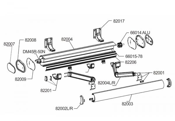 Manual retractable pergola, household electric pergola, outdoor awning