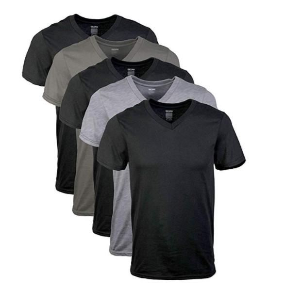 Customized Blank V Neck Bamboo T Shirt XXS - XXXL Size Anti Wrinkle