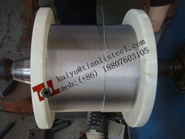 AISI 304 1x19 8mm Stainless Steel Wire Rope Net Weight 320kg per 1000m