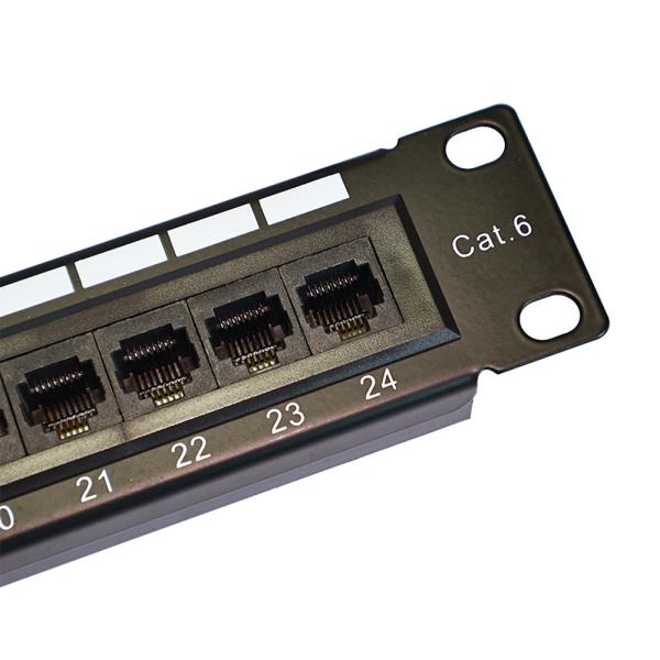 RJ45 Jacks Network Patch Panel for Networking and Network Cabling System 1U Height