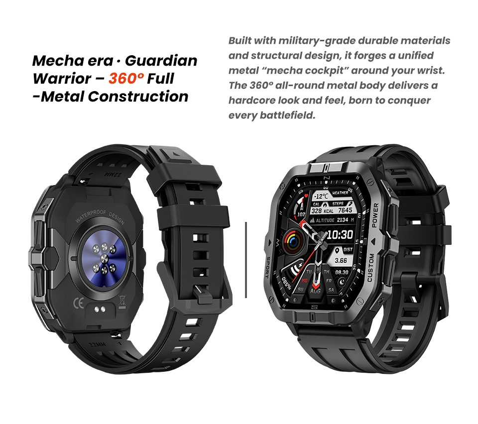 SHUANXIANG GPS Smart Watch C32 Pro 2ATM Waterproof TFT Display 5-10 Days Battery Multisport Tracker Barometer Altimeter Compass