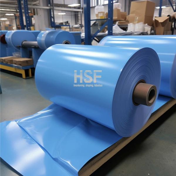 RoHS Translucent Blue Cast Polypropylene Silicone Coated Release Film