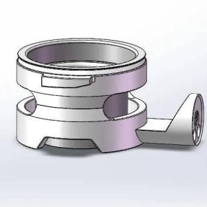 Aluminum Coffee Machine Parts CNC Machined with Teflon Coating