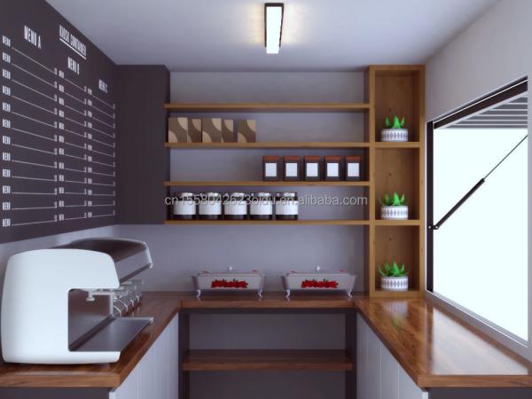 Modern 20 FT 40 FT Prefab Home Container Wooden Prefabricated Outdoor Restaurant Coffee Bar for Customized Color