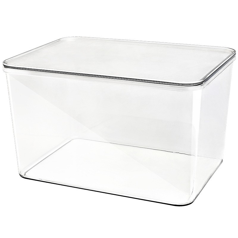 Transparent Acrylic Desktop Storage Box for Organizing Cosmetics Masks Snacks Household Kitchen Clutter Clothes Organiser