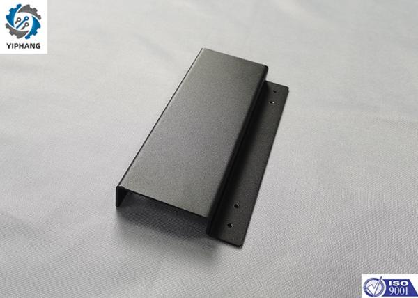 Precision Custom Sheet Metal Mounting Brackets 2mm Mild Steel Black Metal Brackets