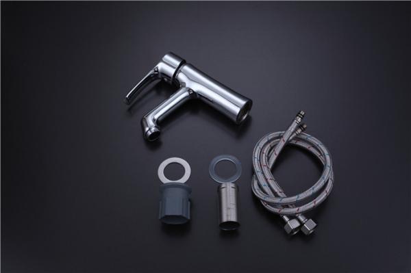 Stainless Steel Bathroom Vessel Sink Faucets , Waterfall Bathroom Basin Faucets