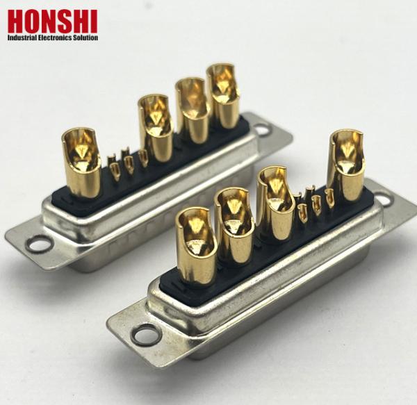 D-SUB 9W4 Female Connector Gold Pin Solder Wire Type High Quality Connectors 10A 20A 30A 40A