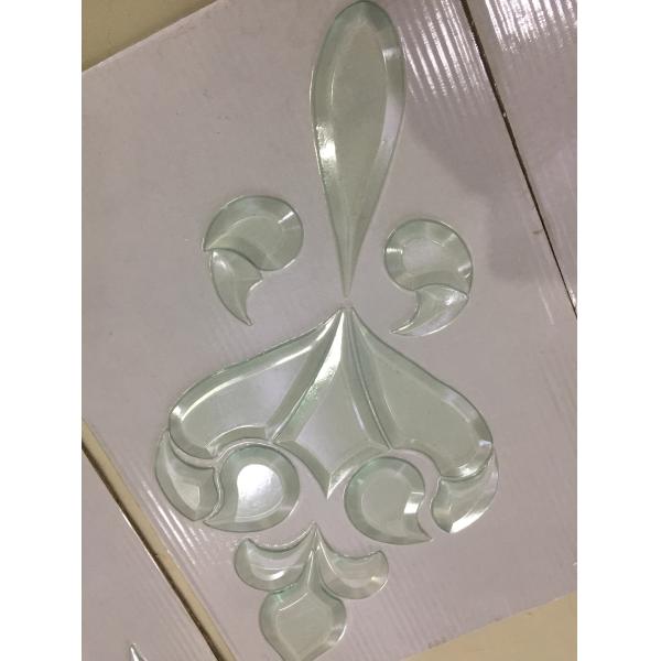 6MM  beveled clusters glass with 1/2 beveled width and edge thickness 2MM