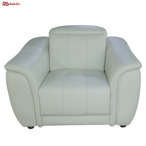 Cream Nubuck Leather Sofa Furniture Reclining Couch 130kg