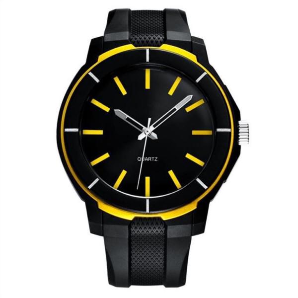 Mens Silicone Digital Watch 30 Meters Waterproof Acrylic Mirror 195mm