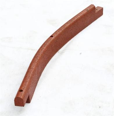 Customized Recycled Rubber Landscape Edging 1220*100*76mm Ecoborder Landscape Edging Red