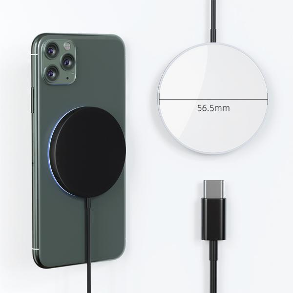 Custom Logo Portable Sublimation Magnetic Wireless Phone Charger For Sublimation Printing