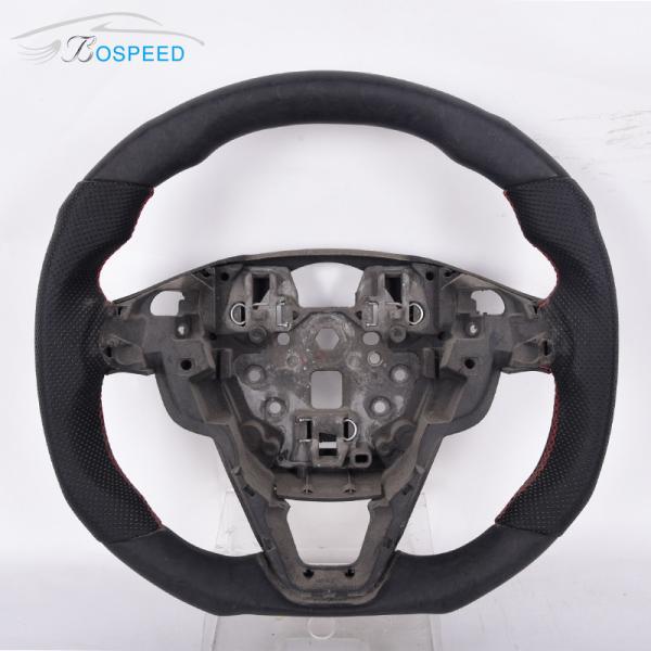 Full Leather Racing Ford Carbon Fiber Steering Wheel Plain Weave F150