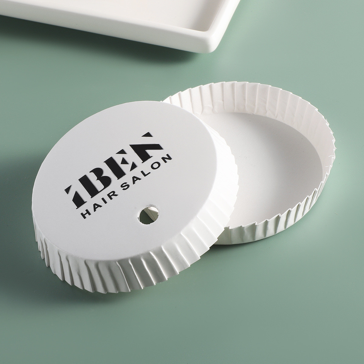 Customized Flexographic Printing 230 GSM 8.5 Cm Kraft Paper Cup Lid for Hotel Club Salon