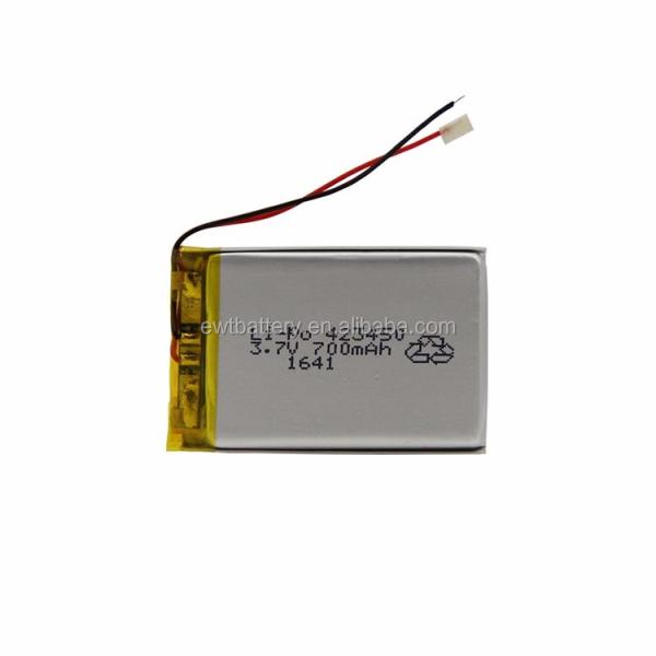 Bateria de íons de lítio de polímero 3.7 V 700mah Bateria LP423450