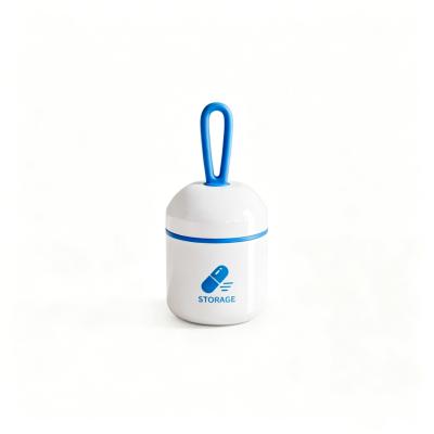 Pillbox keychain, small pillbox, storage box, removable divider, moisture-proof