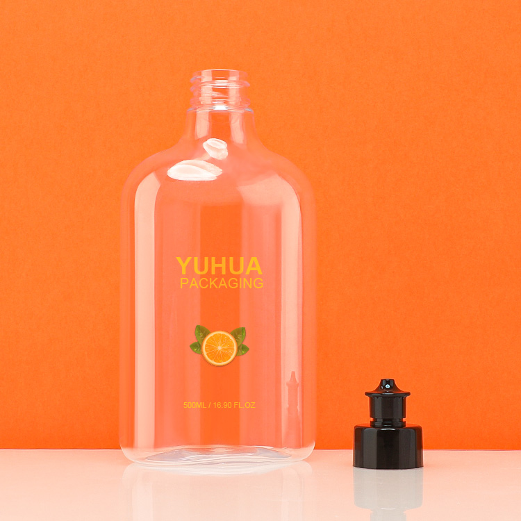 пластиковая упаковка гигиенической косметикаи 500ml разливает белое прозрачное по бутылкам с крышкой 28/410